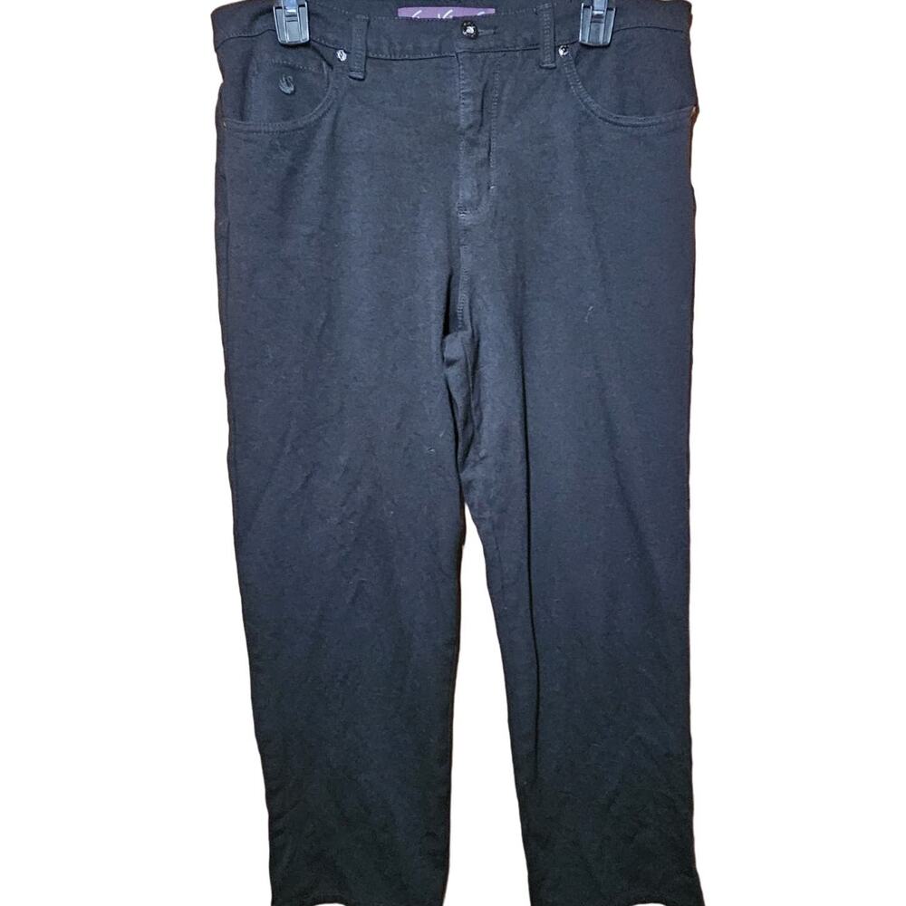 Black Jeans with Rhinestone Pockets Size 14